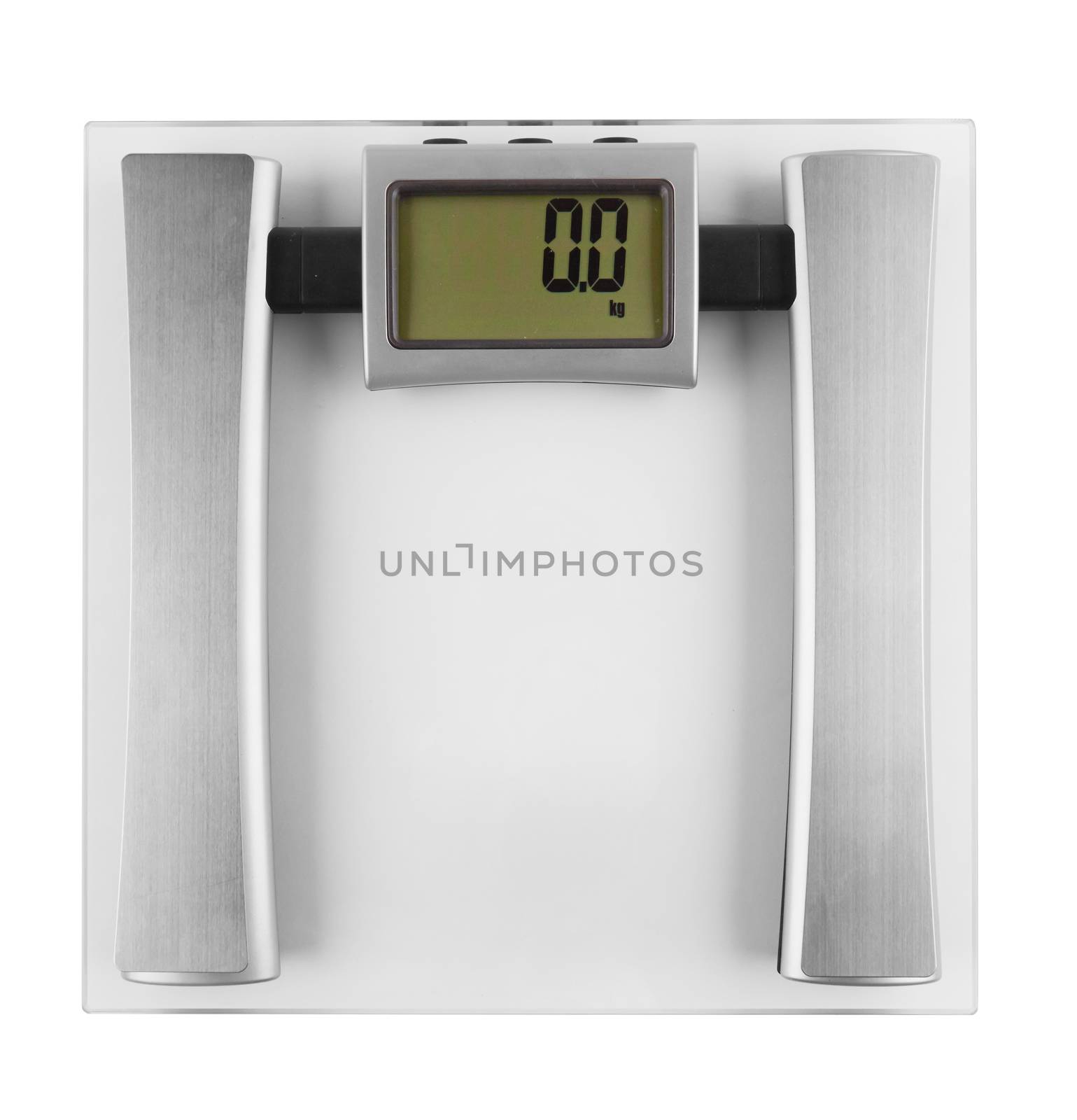 bathroom scale isolated on a white background