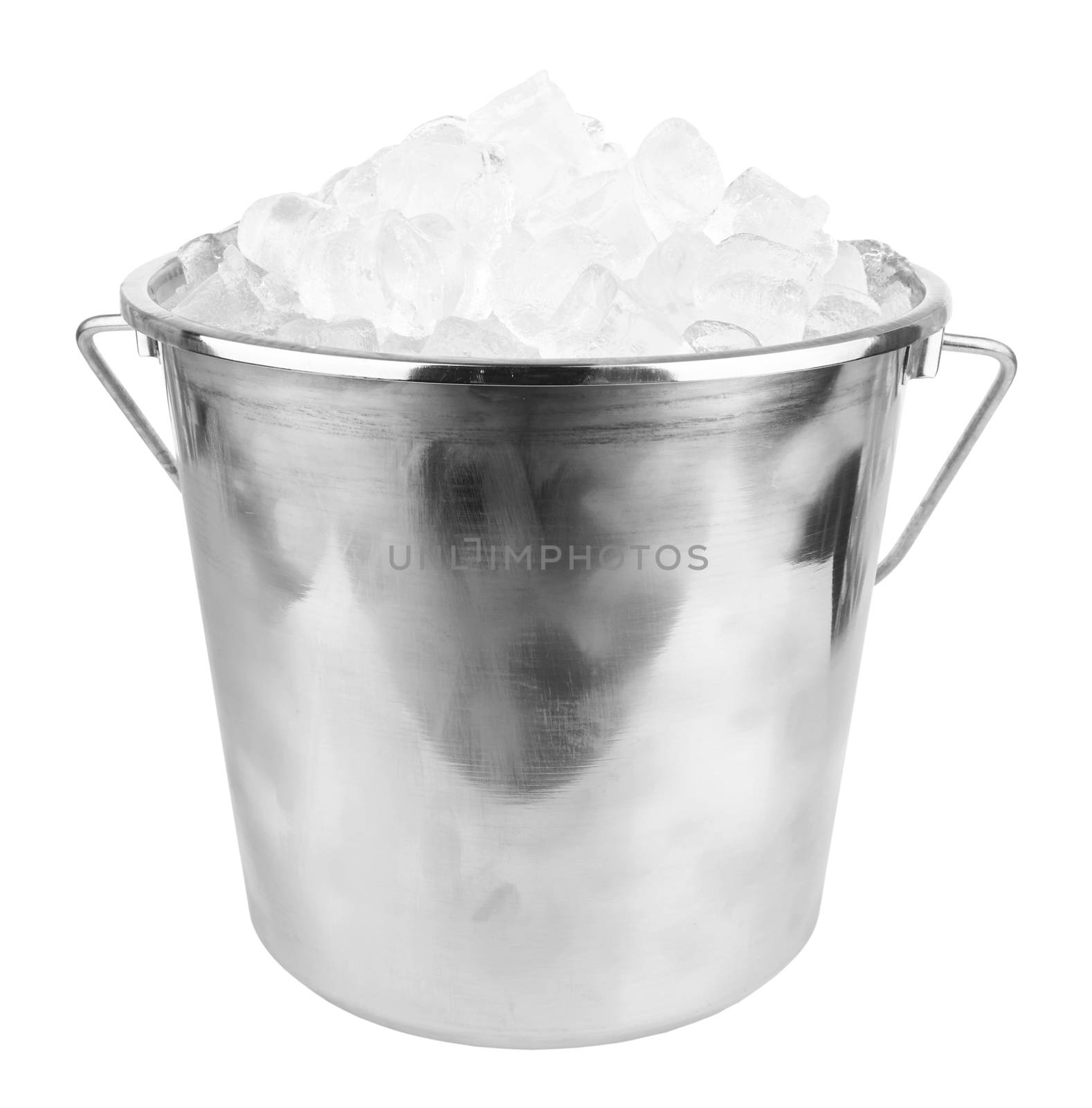ice bucket isolated on a white background