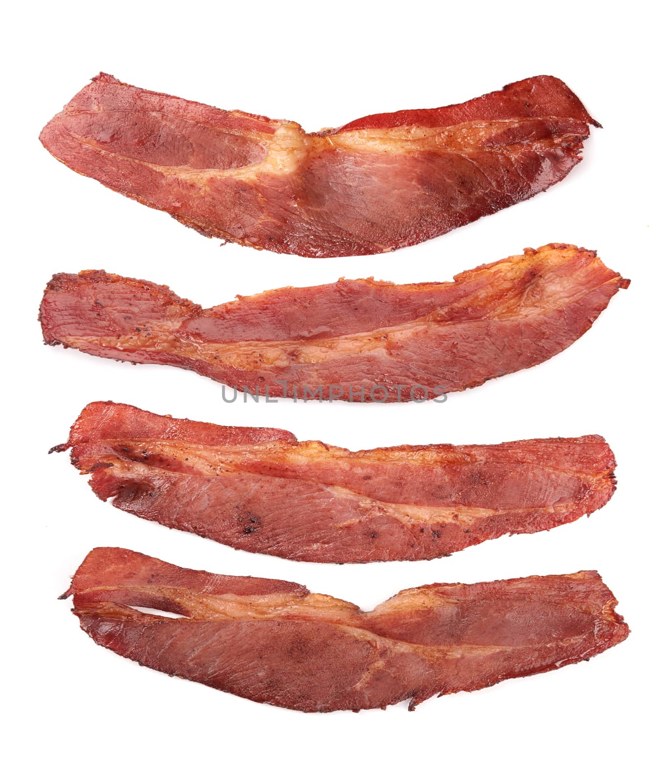 cooked slices of bacon by pioneer111