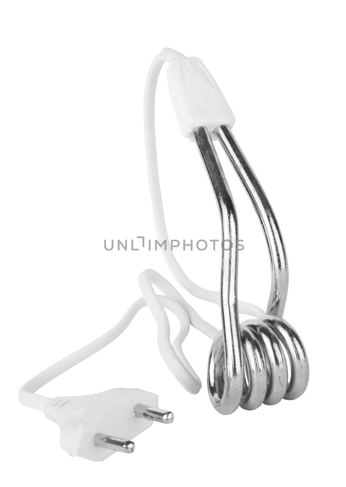 Immersion water heater Isolated on white background 