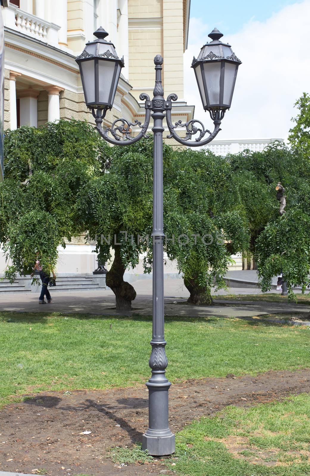 Street lantern on a park