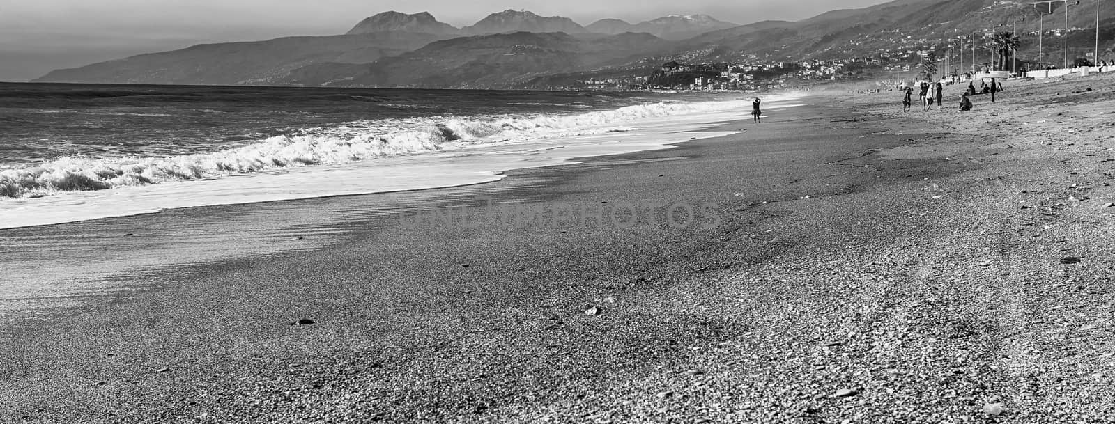 Scenic beach on the thyrrenian coastline in Calabria, Italy by marcorubino
