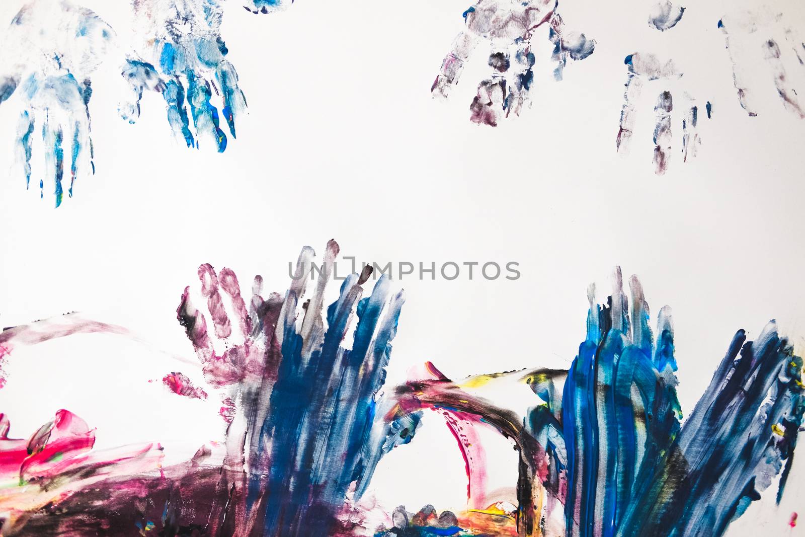 Child colorful hand painted abstract by mikelju