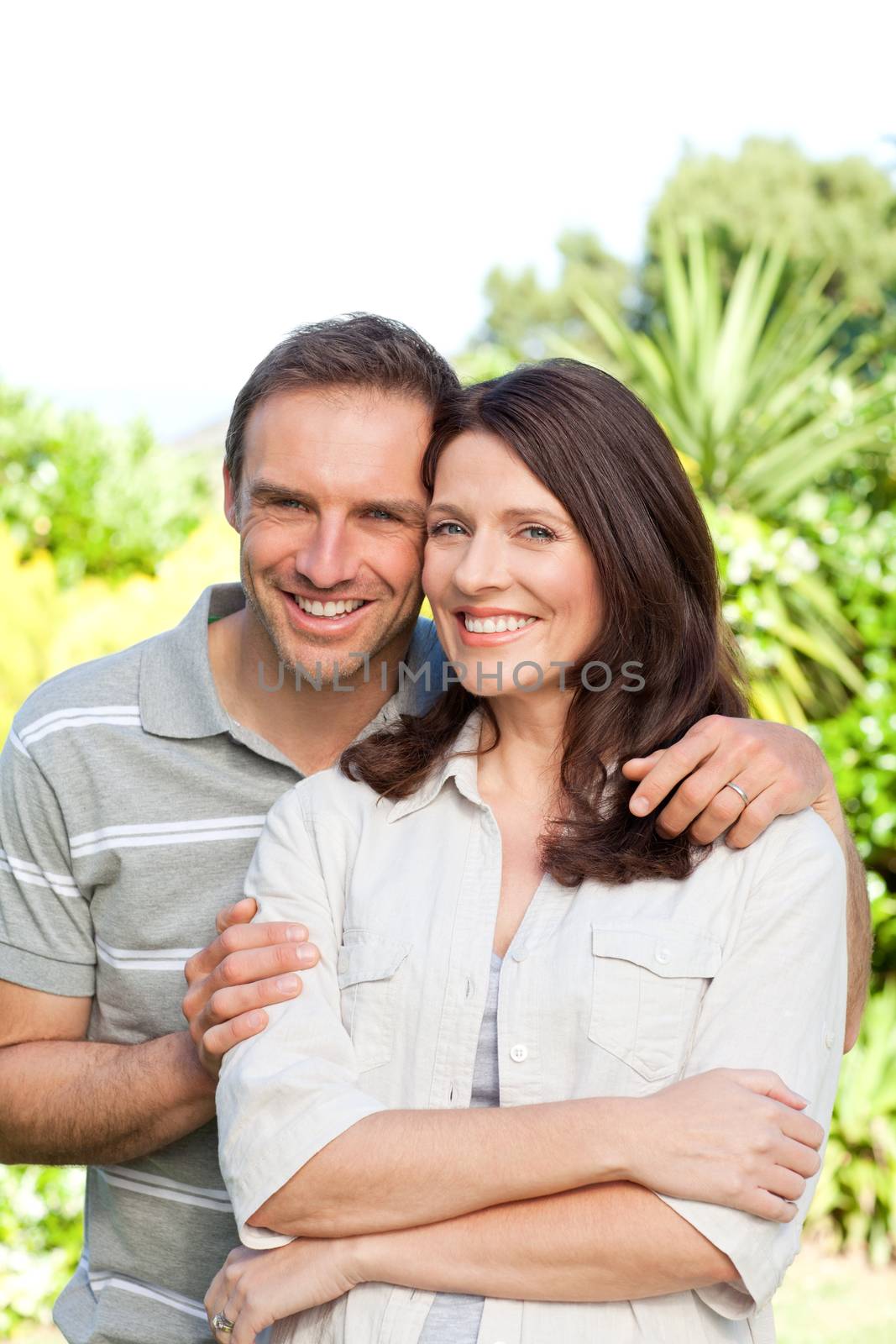 Beautiful woman with her husband in the garden by Wavebreakmedia