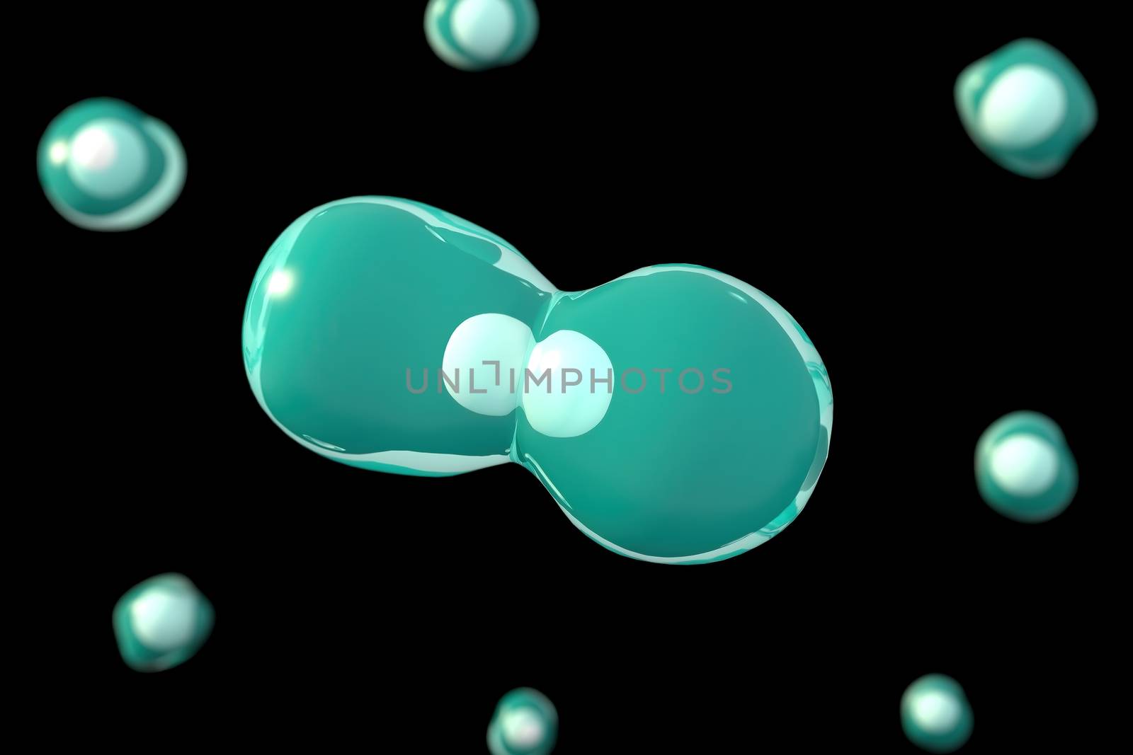 3d rendering of Cell biology deals with the smallest unit of life.
