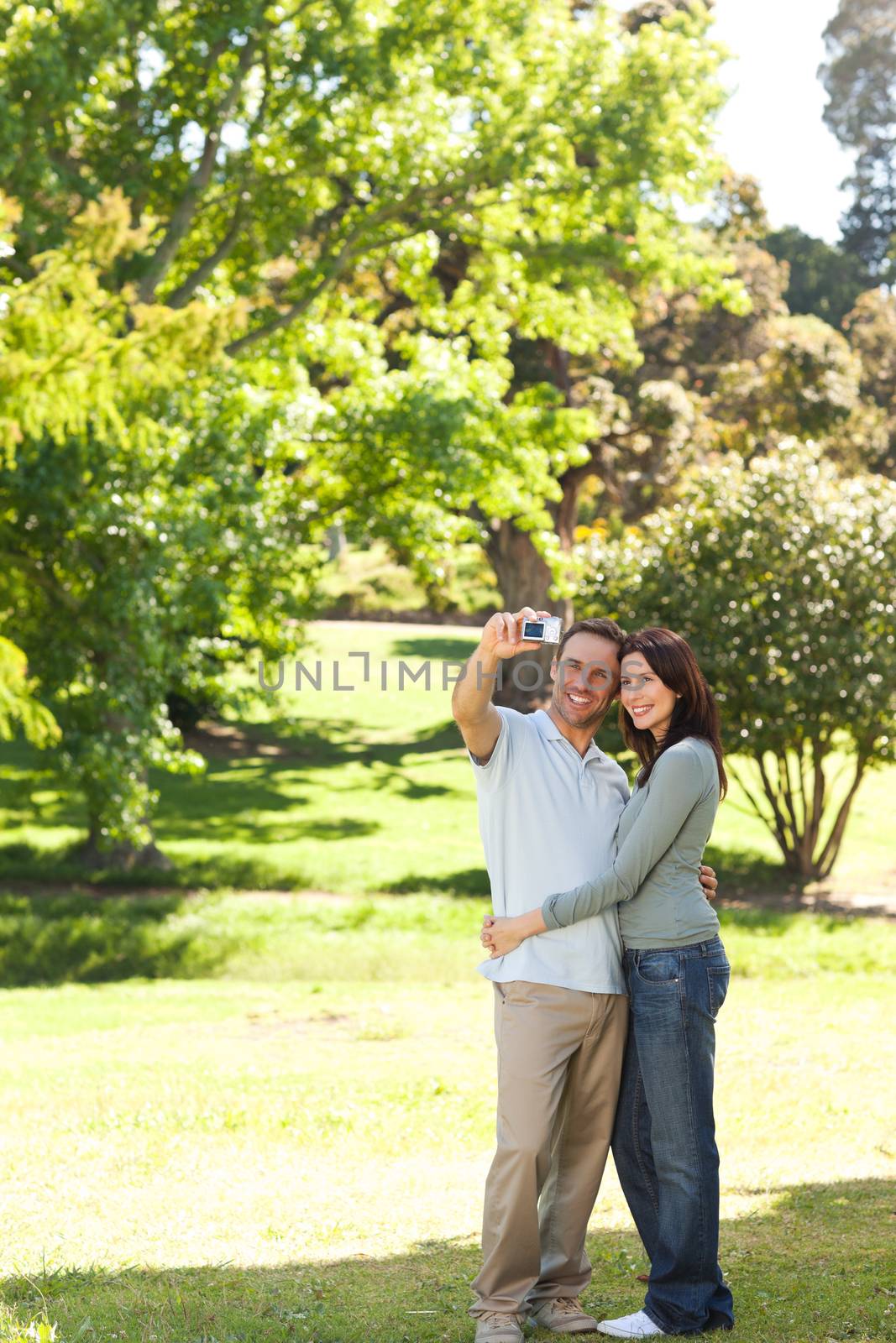 Couple in the park by Wavebreakmedia