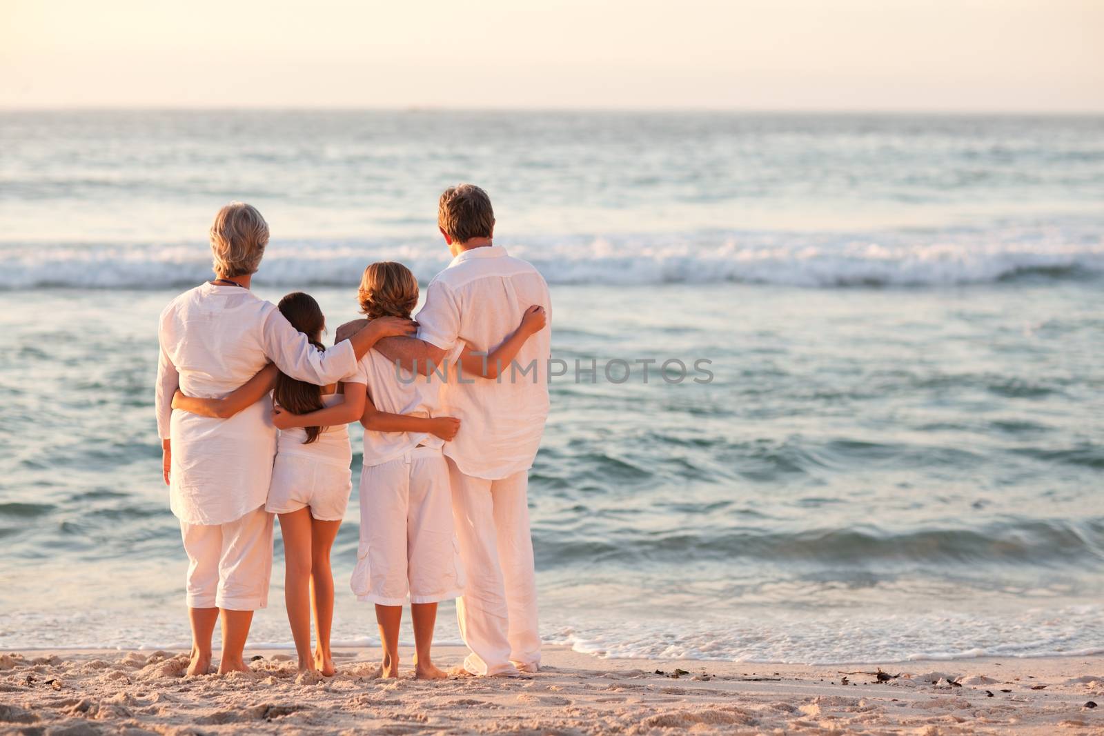 Portrait of an adorable family