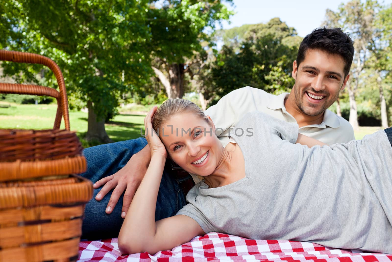 Couple picnicking in the park by Wavebreakmedia