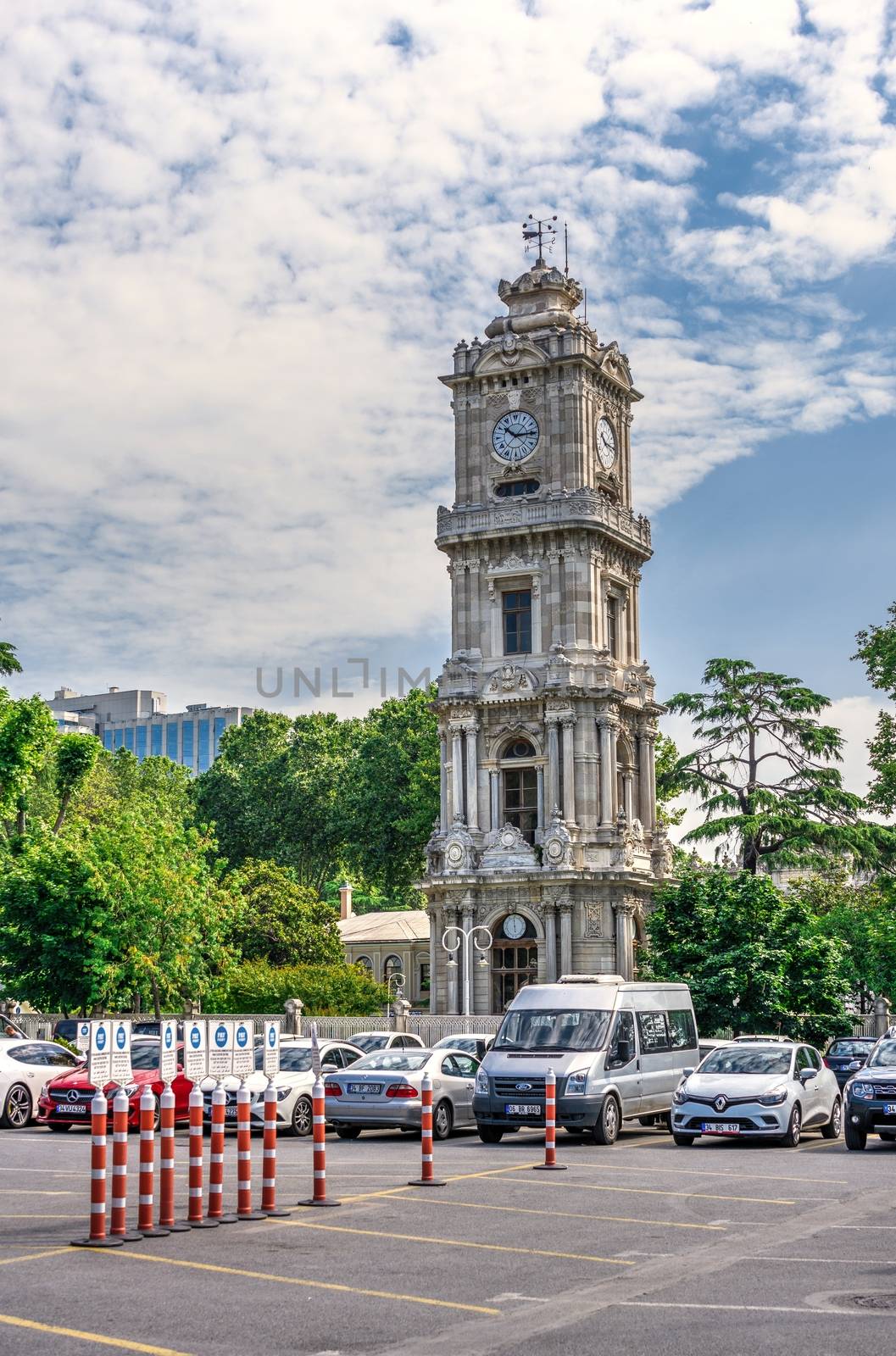 Clock Tower Dolmabahce in Istanbul, Turkey by Multipedia