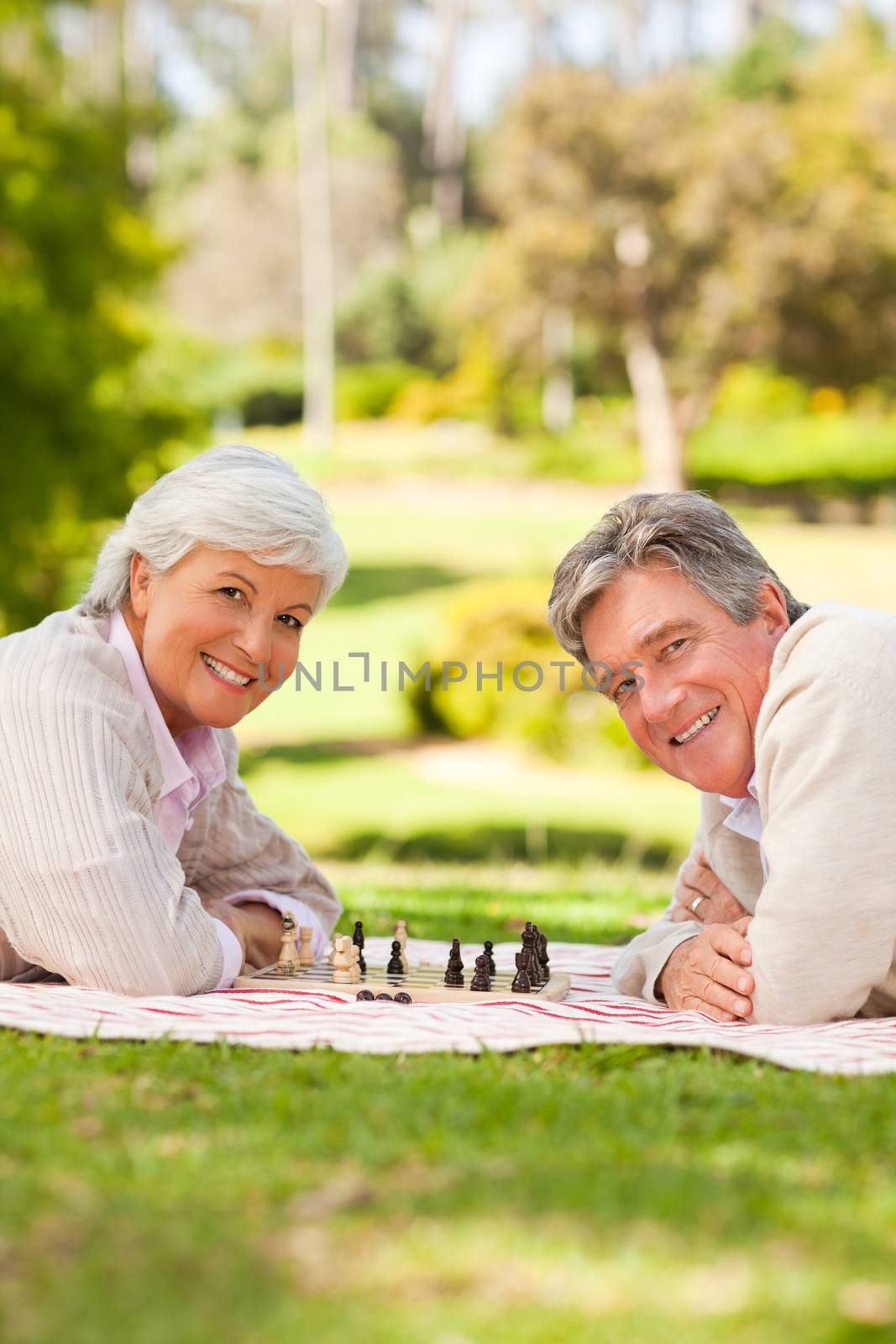 Retired couple playing chess by Wavebreakmedia