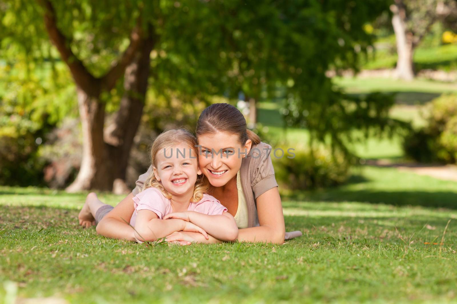 Daughter with her mother in the park by Wavebreakmedia