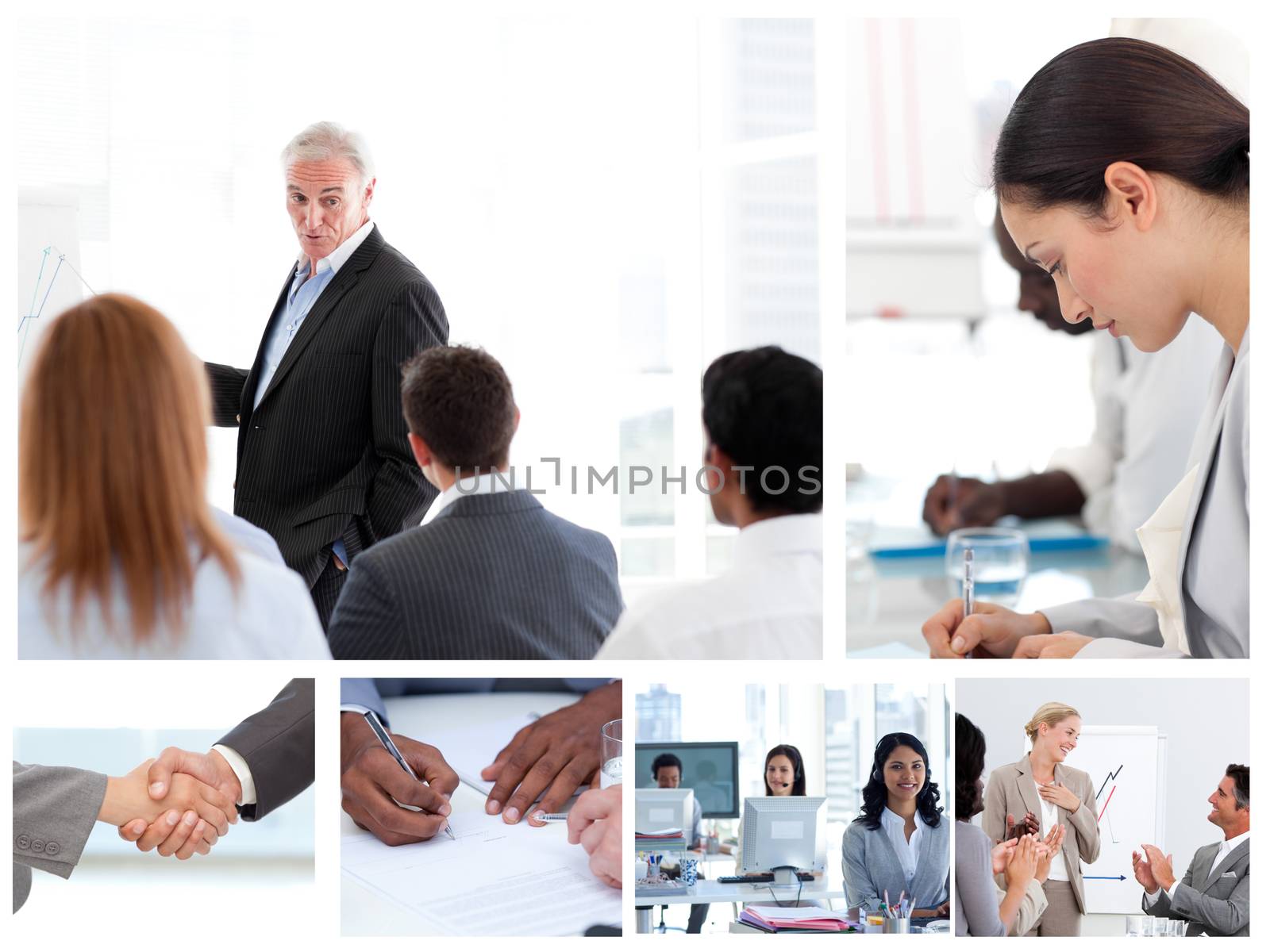 Business people attending to meetings by Wavebreakmedia