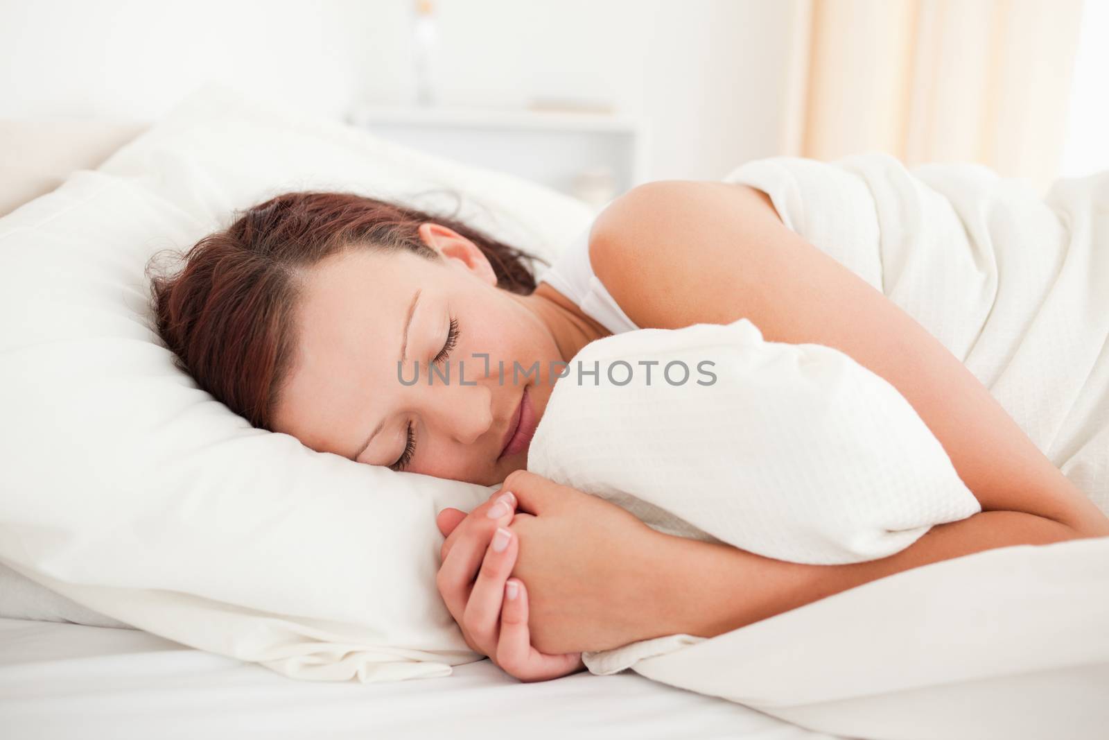 Sleeping beautiful woman by Wavebreakmedia