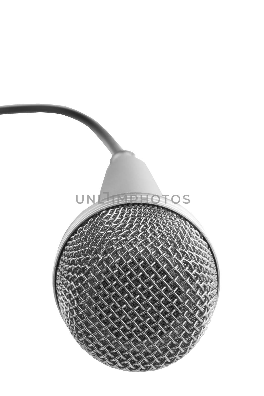 Microphone for Karaoke. Isolated on white background