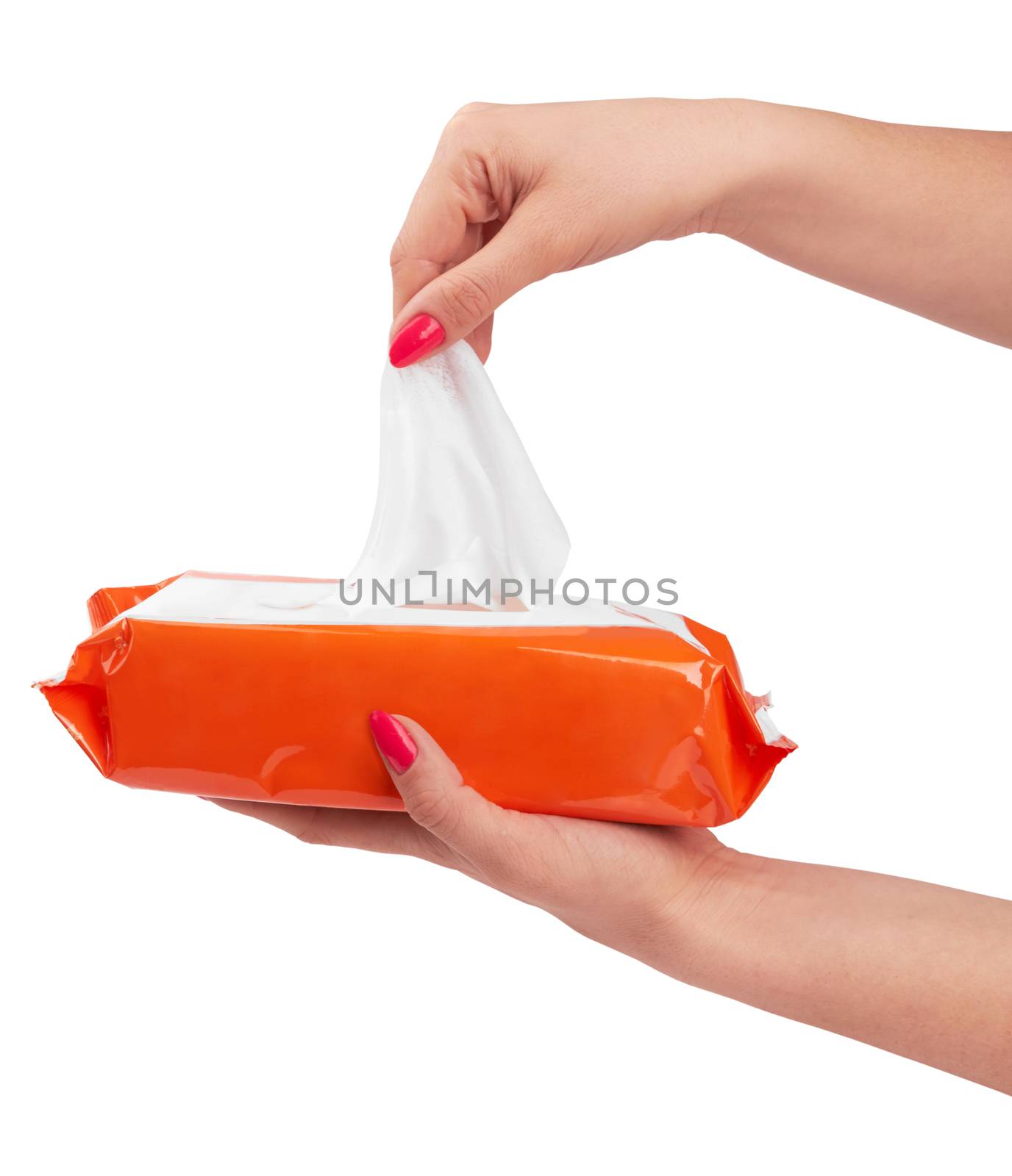 Tissue box isolated on a white background