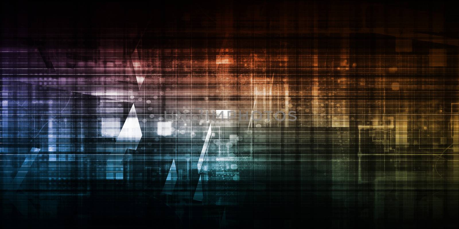 Futuristic Technology Portal with Digital Disruptive Technologies