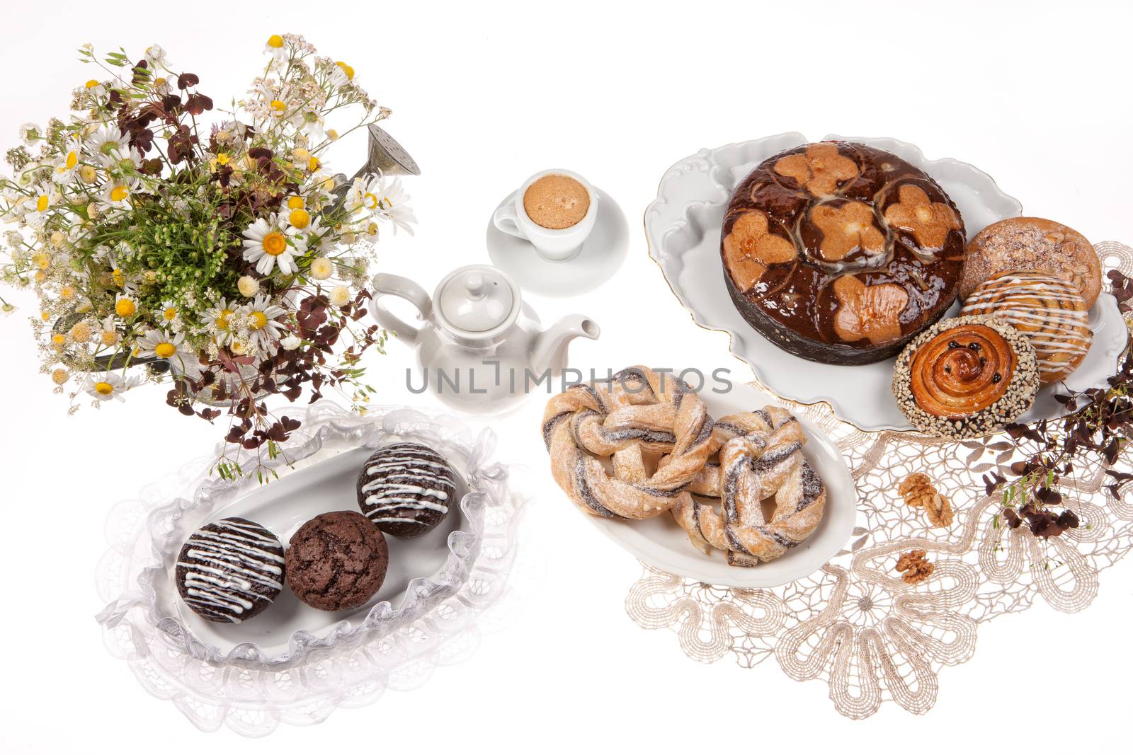 Still life with breadand pastry