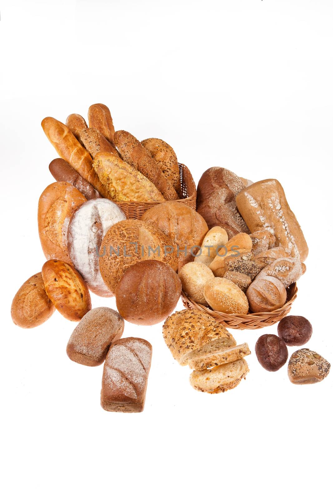 Still life with bread and pastry