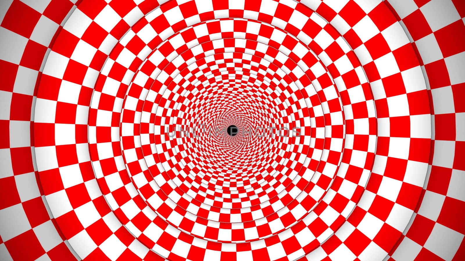 Straight red and white tunnel squares  by klss