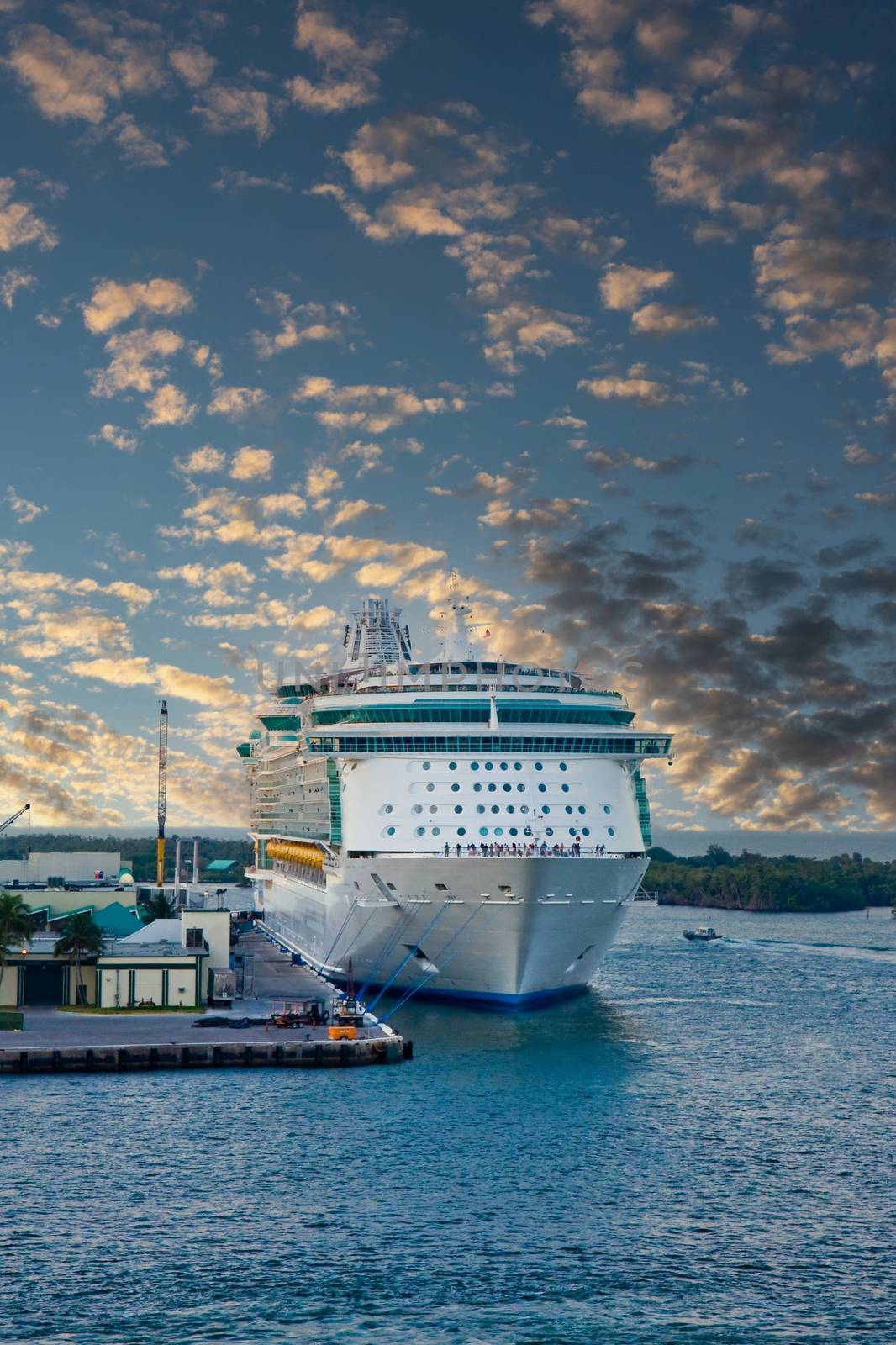 Cruise Ship Tied at Dock by dbvirago