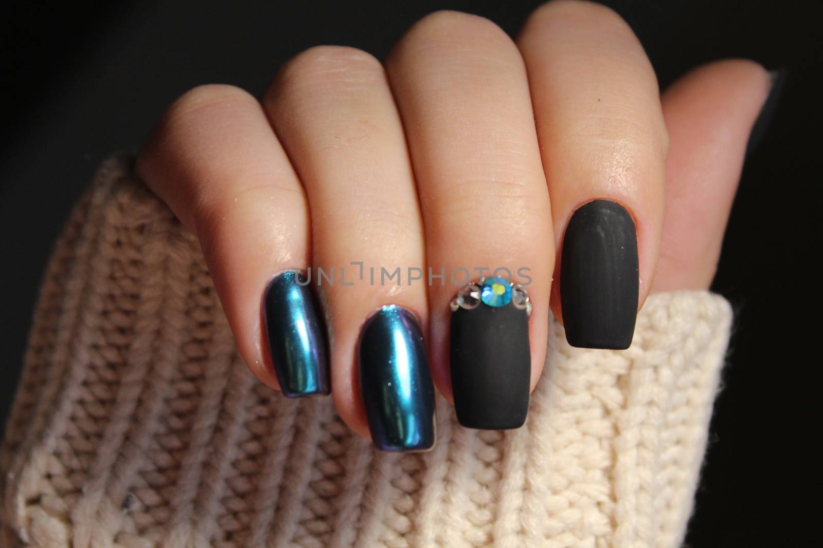 Manicured nails Nail Polish art design. by SmirMaxStock