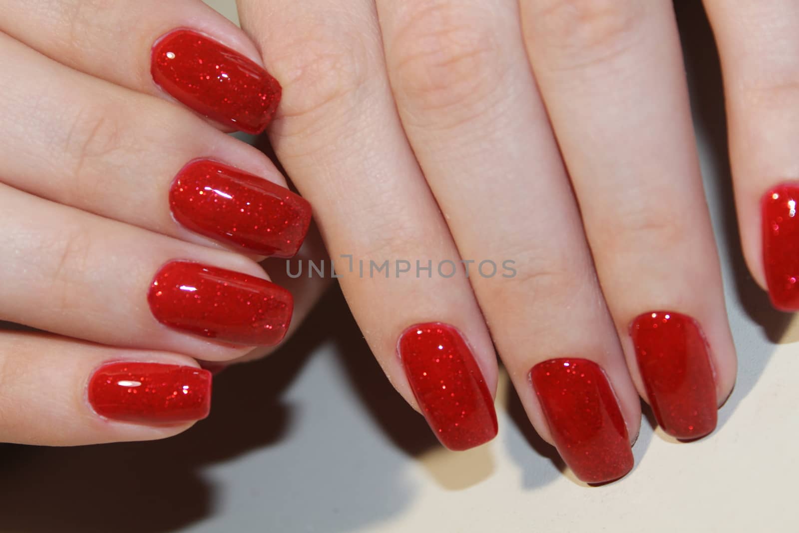 Sexy red manicure. by SmirMaxStock