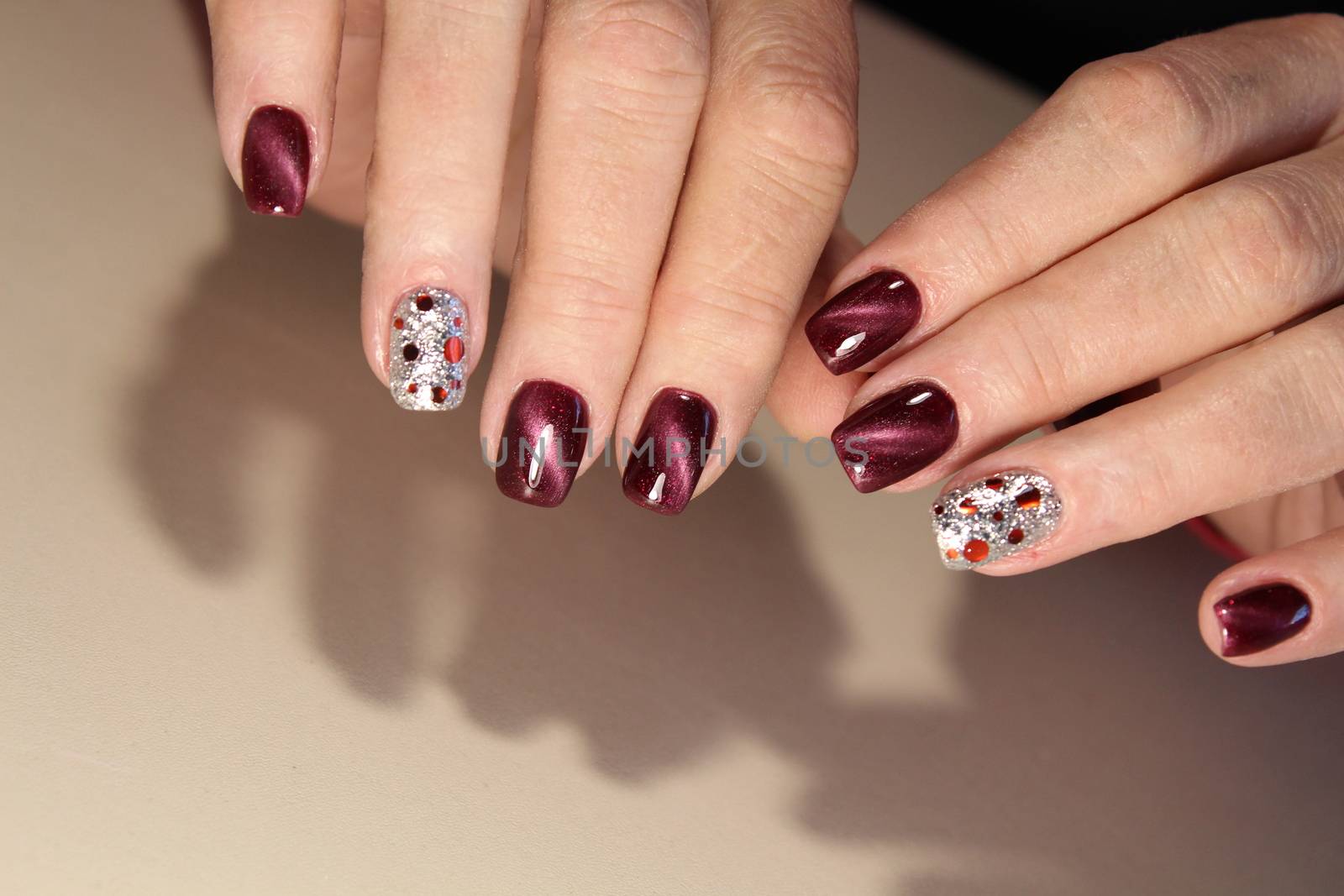 Fashion nails design manicure by SmirMaxStock