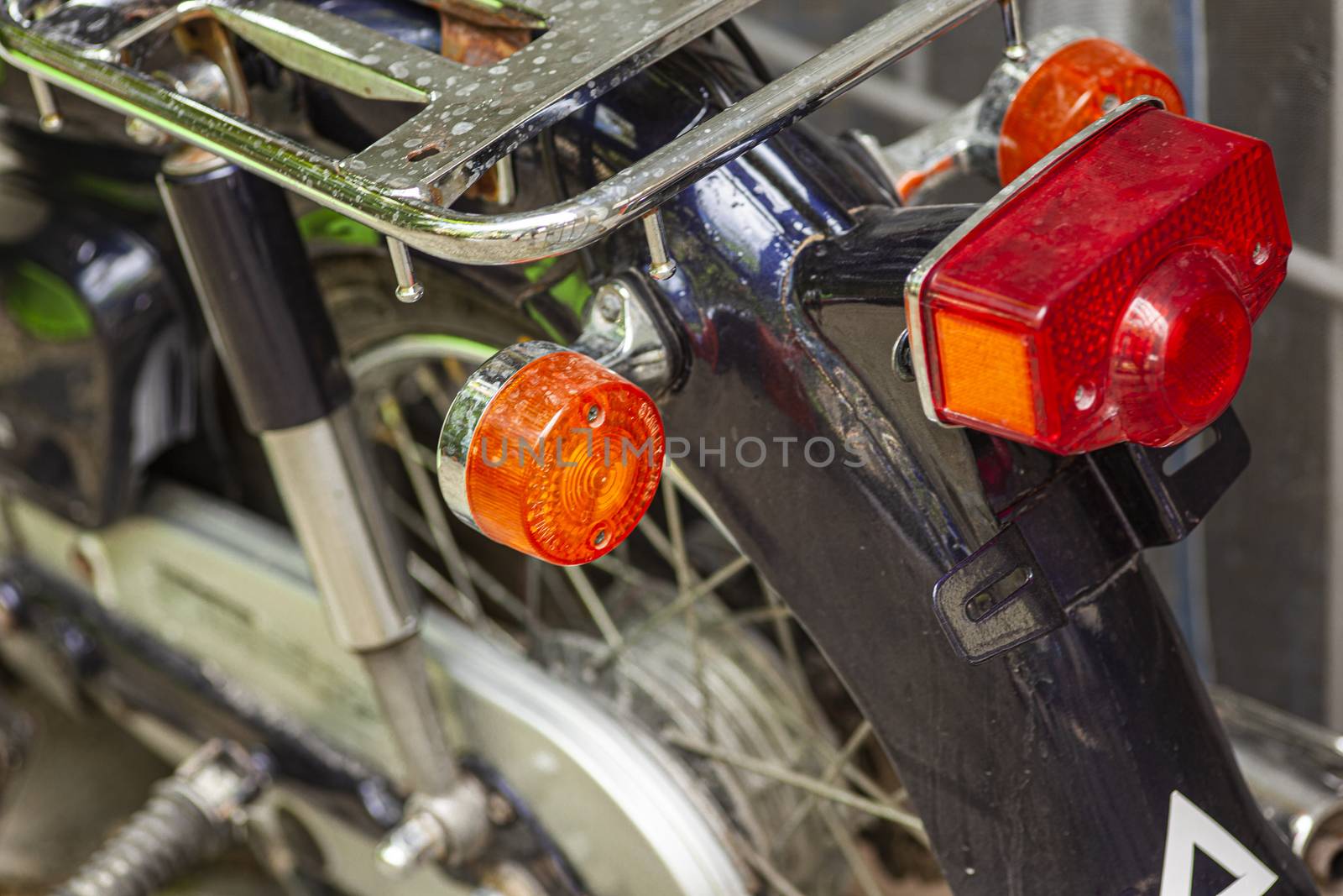 Tail light of a vintage motorcycle by pippocarlot
