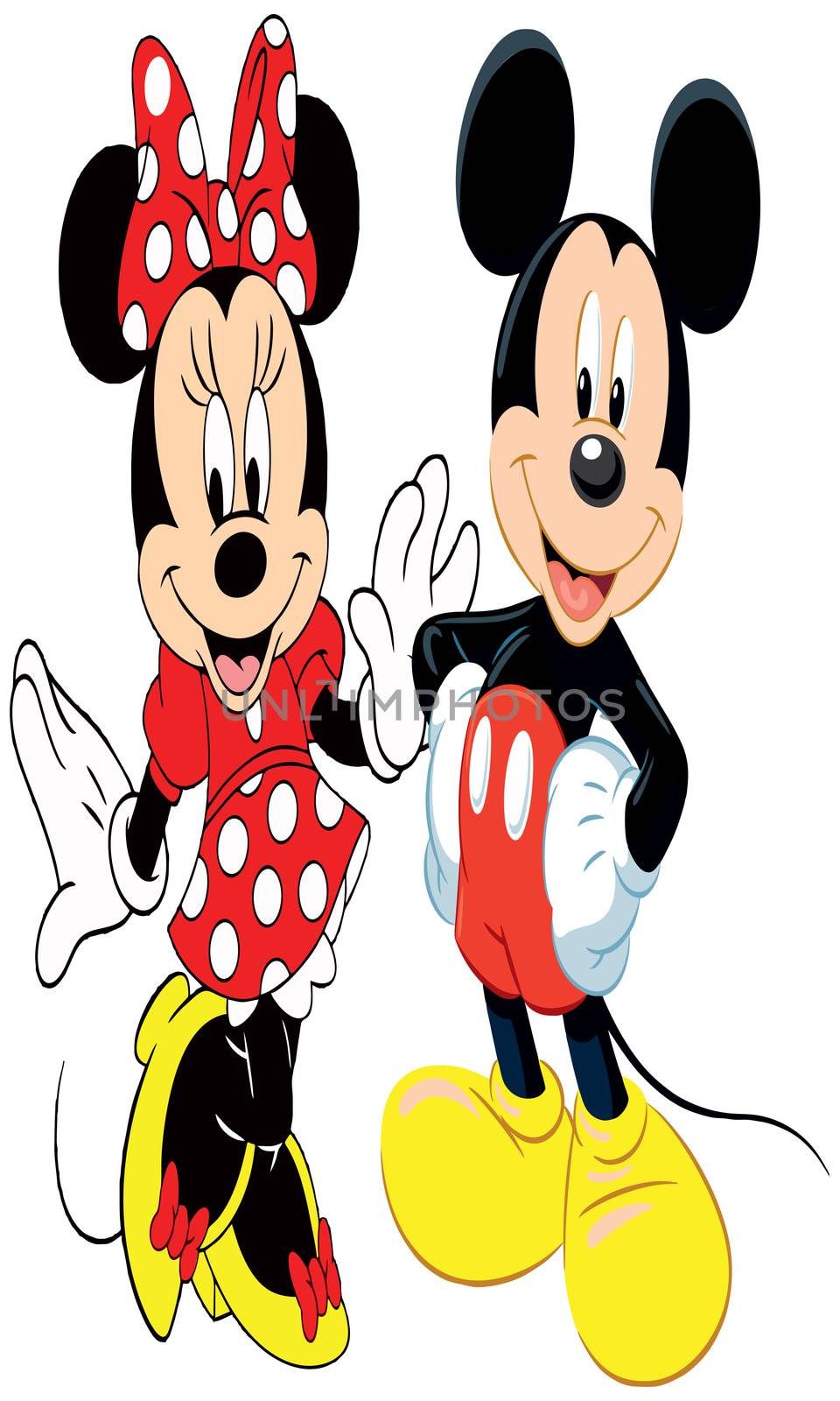 micky and minnie mouse by aanavcreationsplus