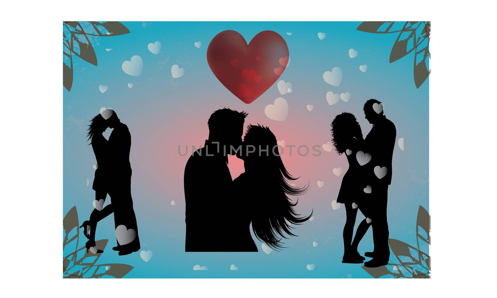 couple is kissing to each other on valentine by aanavcreationsplus