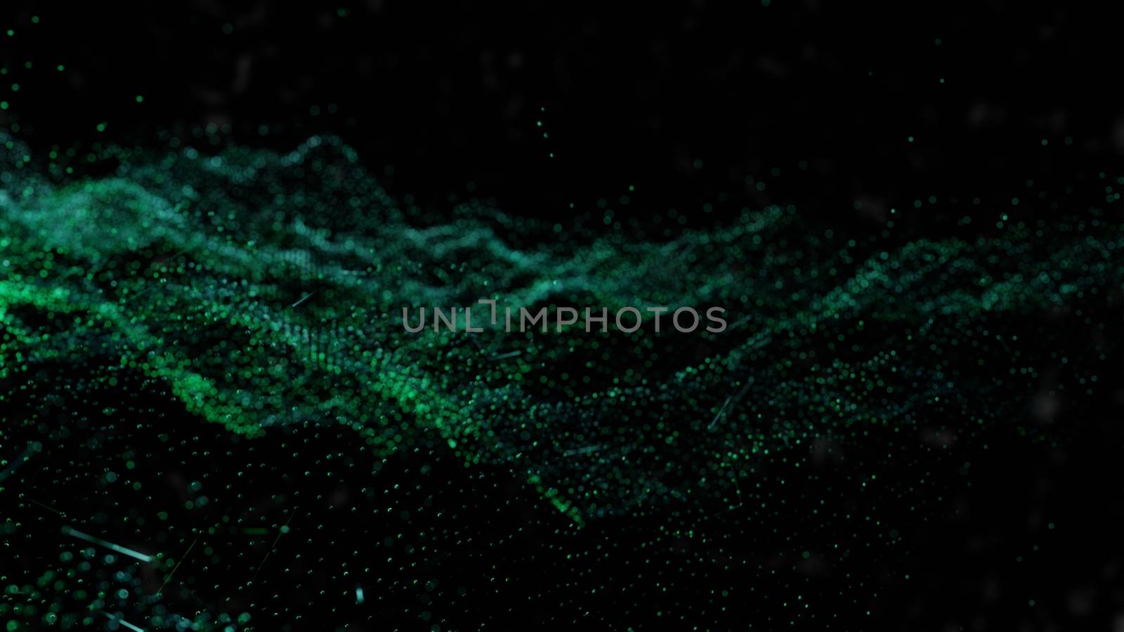 Plexus of abstract glow dots by cherezoff