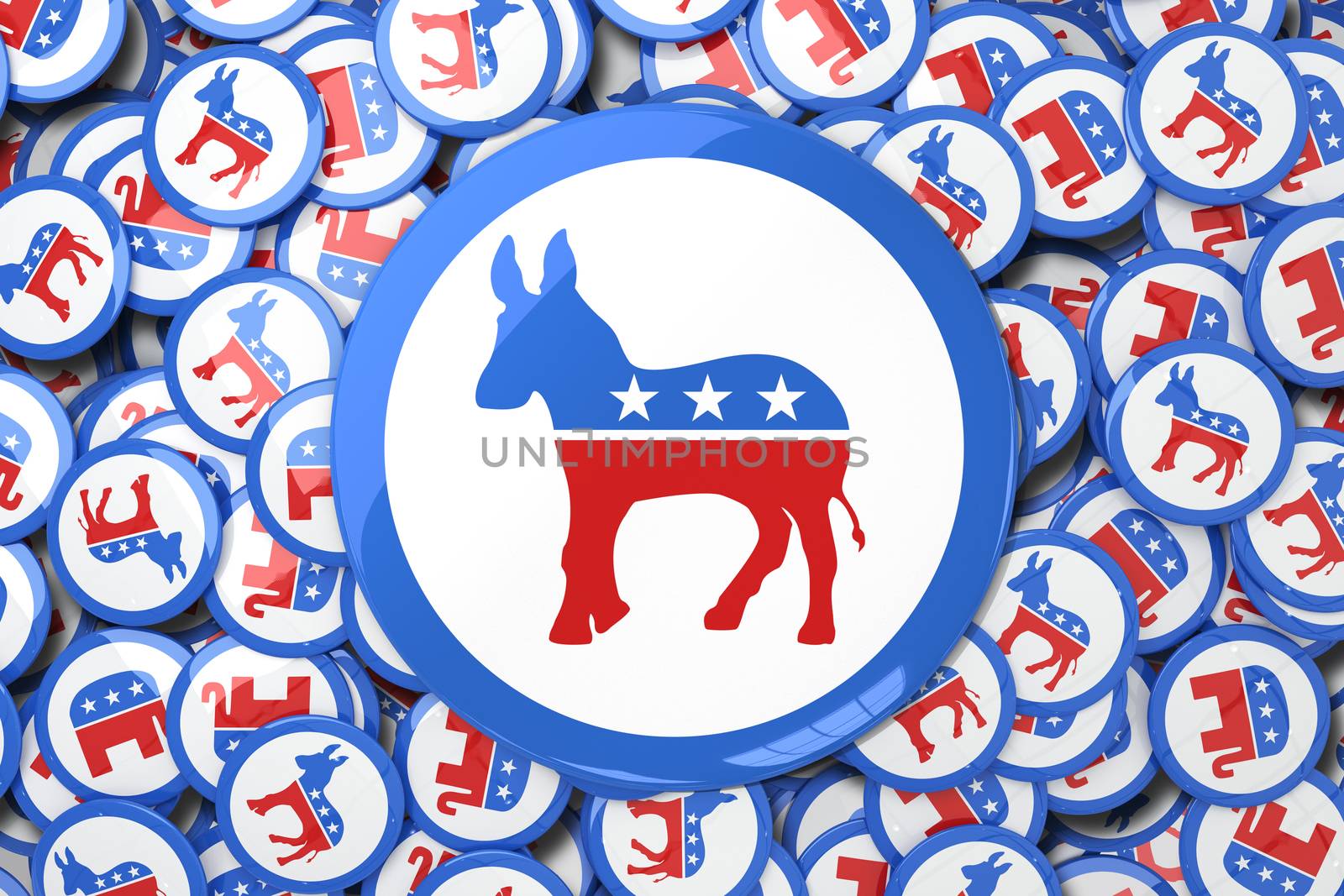 Composite image of donkey badge by Wavebreakmedia