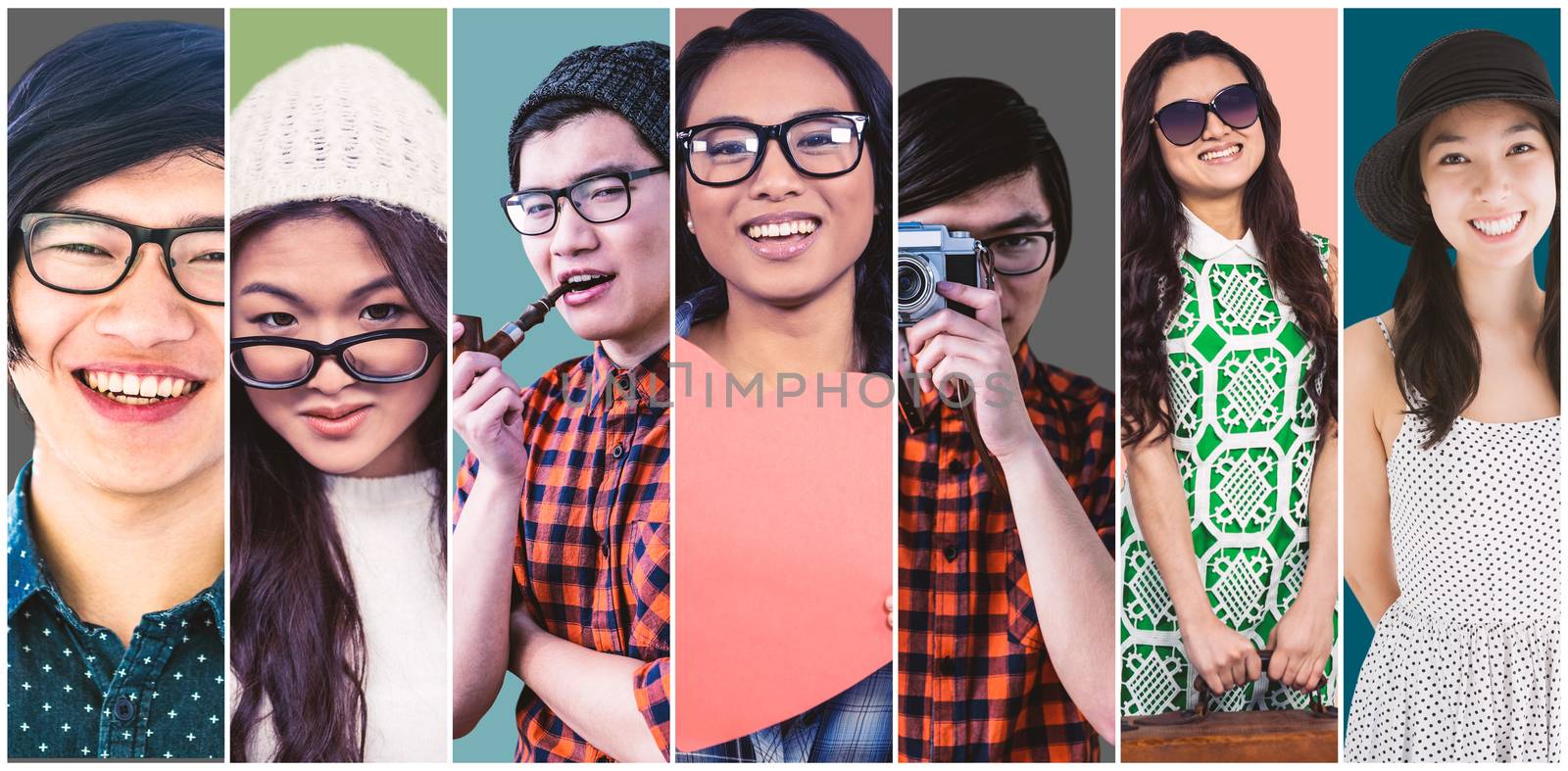 Composite image of smiling hipster businessman looking at camera  by Wavebreakmedia