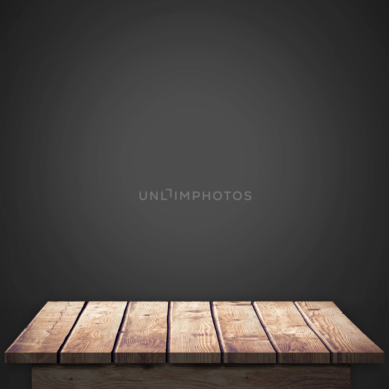 Wooden Floor against black
