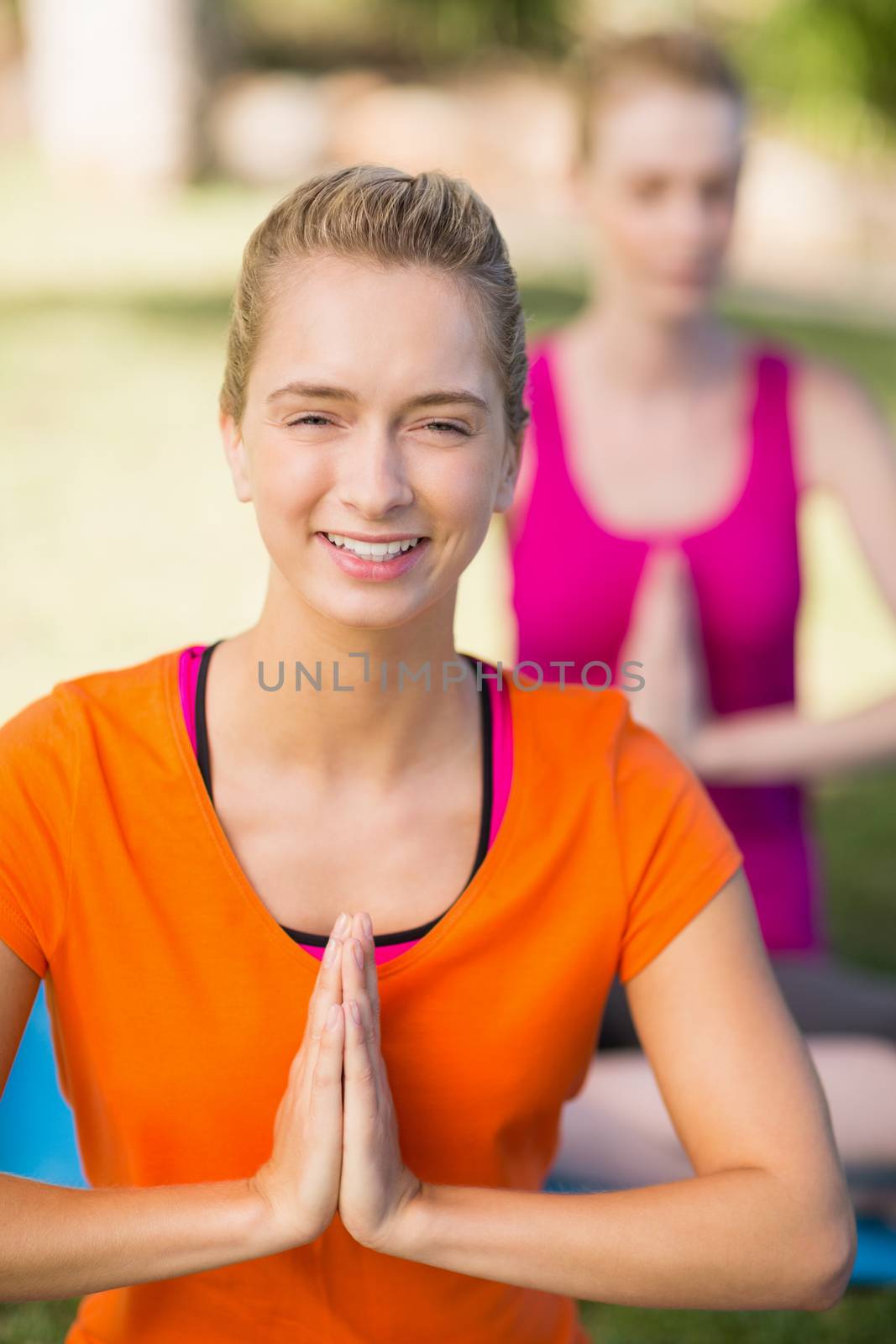 Woman practicing yoga by Wavebreakmedia