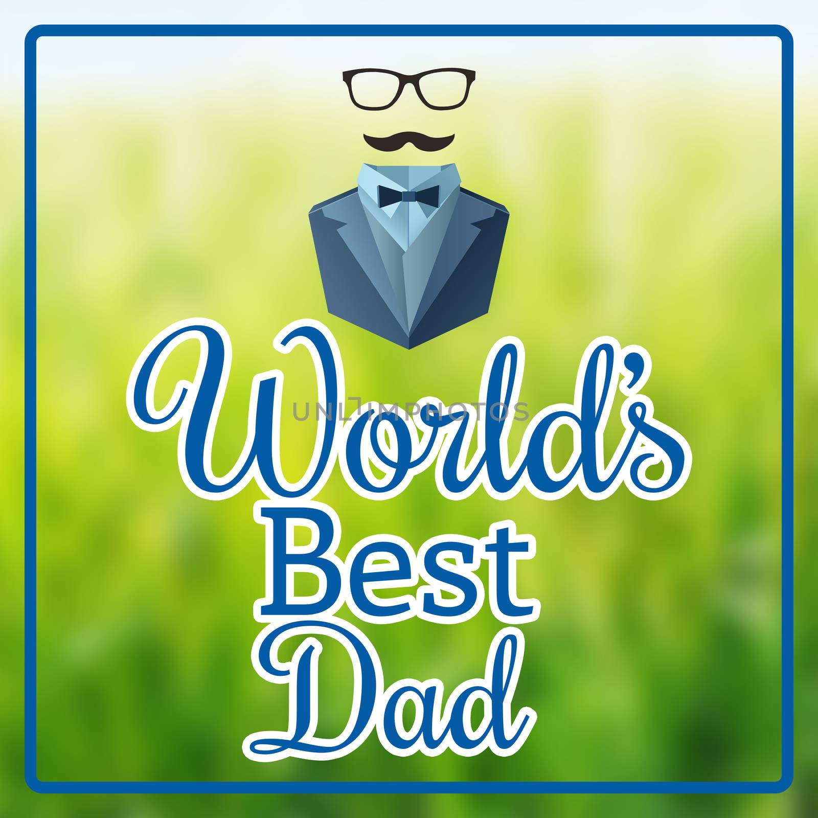 Worlds best dad against wooden planks background