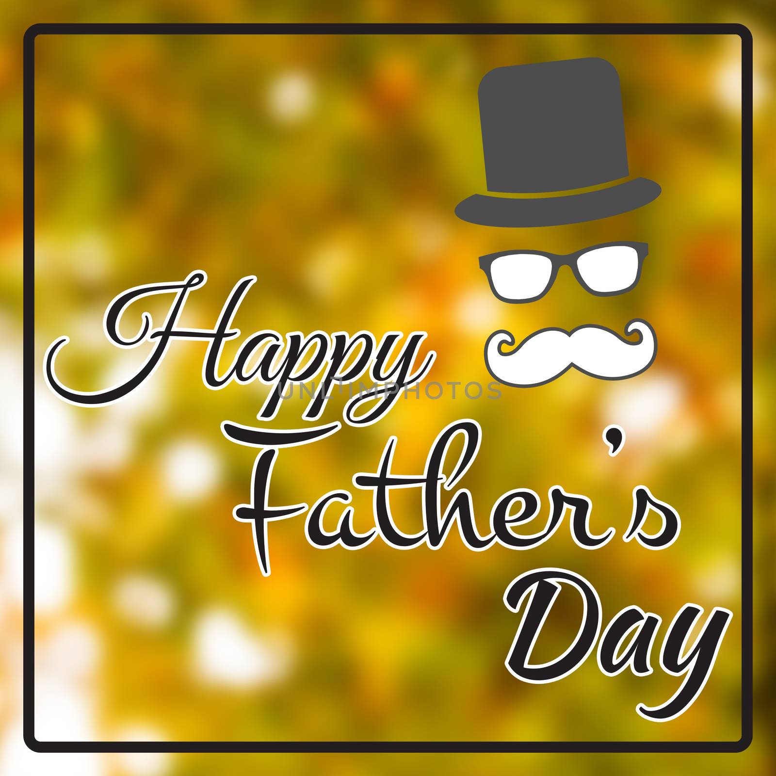 Happy fathers day against wooden planks background