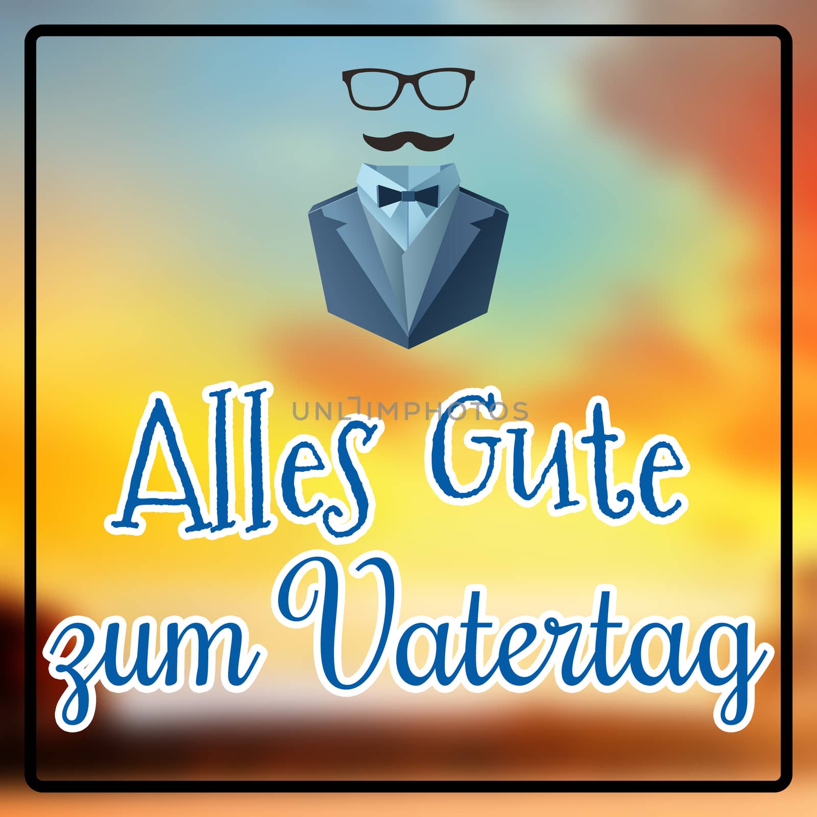 Alles gute zum vatertag against wooden planks background