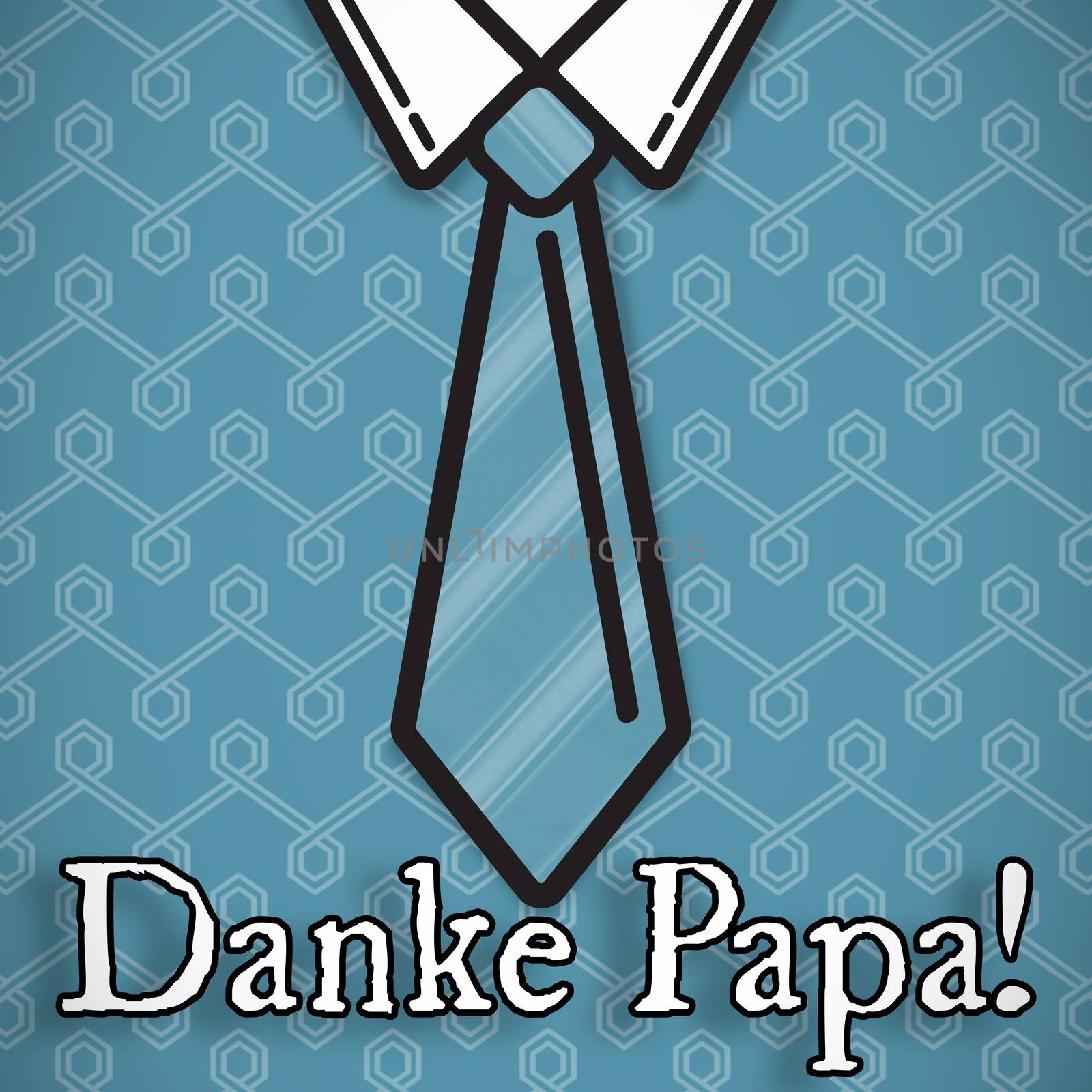 Digitally generated fathers day word against background