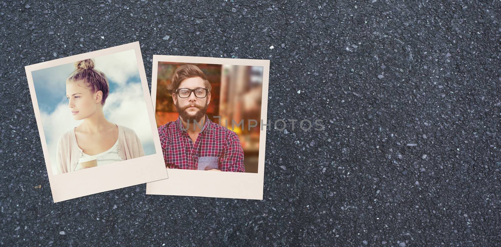 Composite image of woman holding coffee cup  by Wavebreakmedia