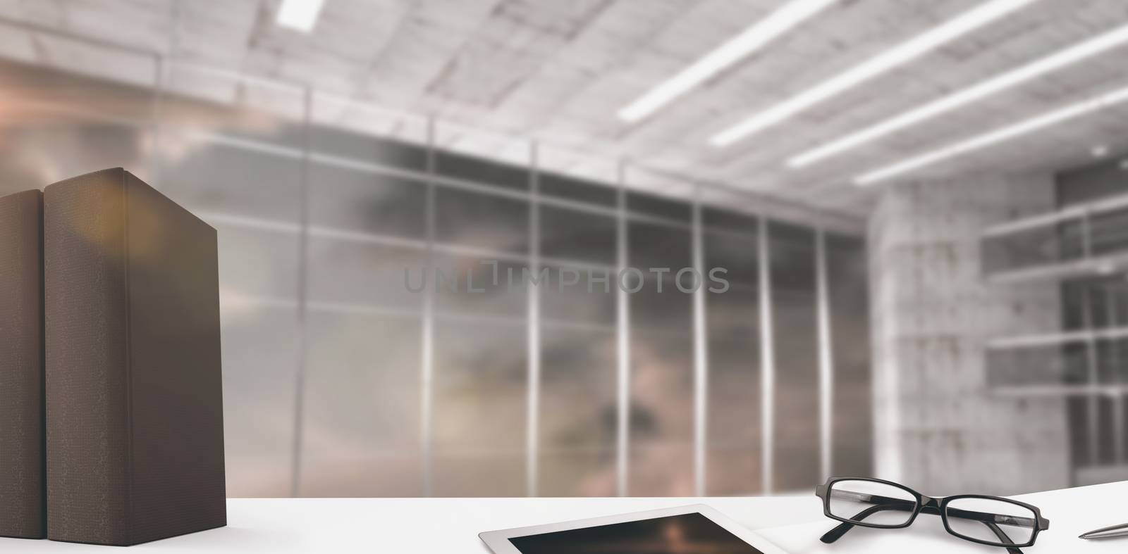 Composite image of desk by Wavebreakmedia
