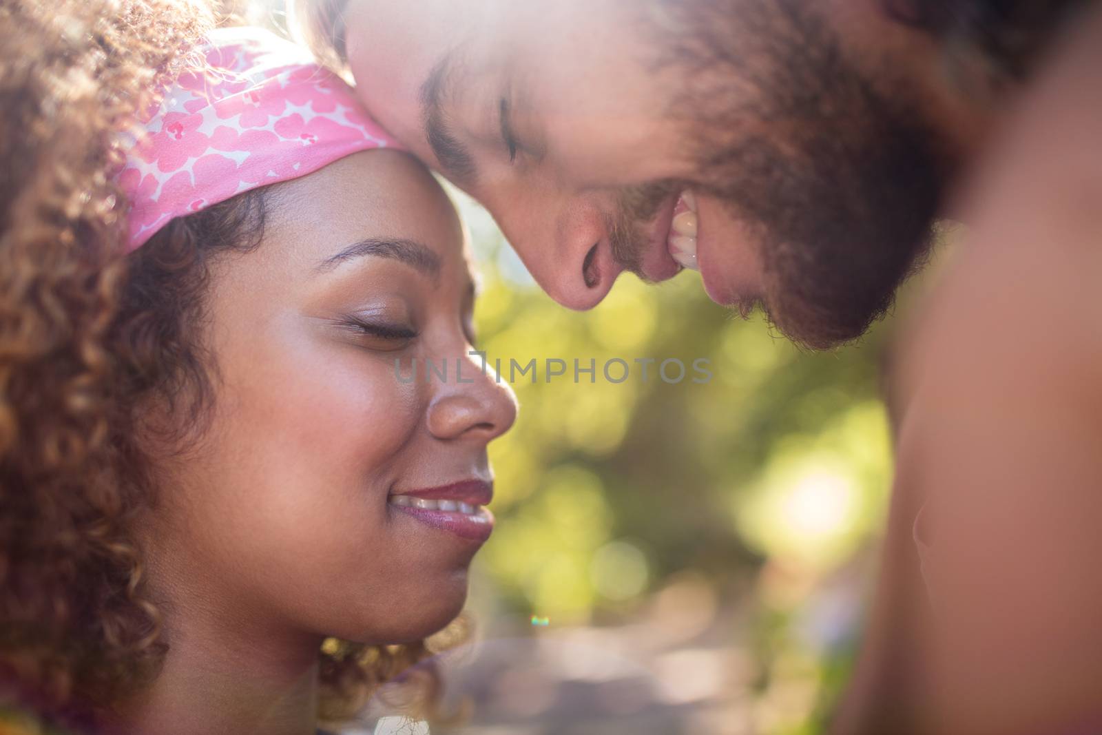 Romantic couple embracing each other by Wavebreakmedia