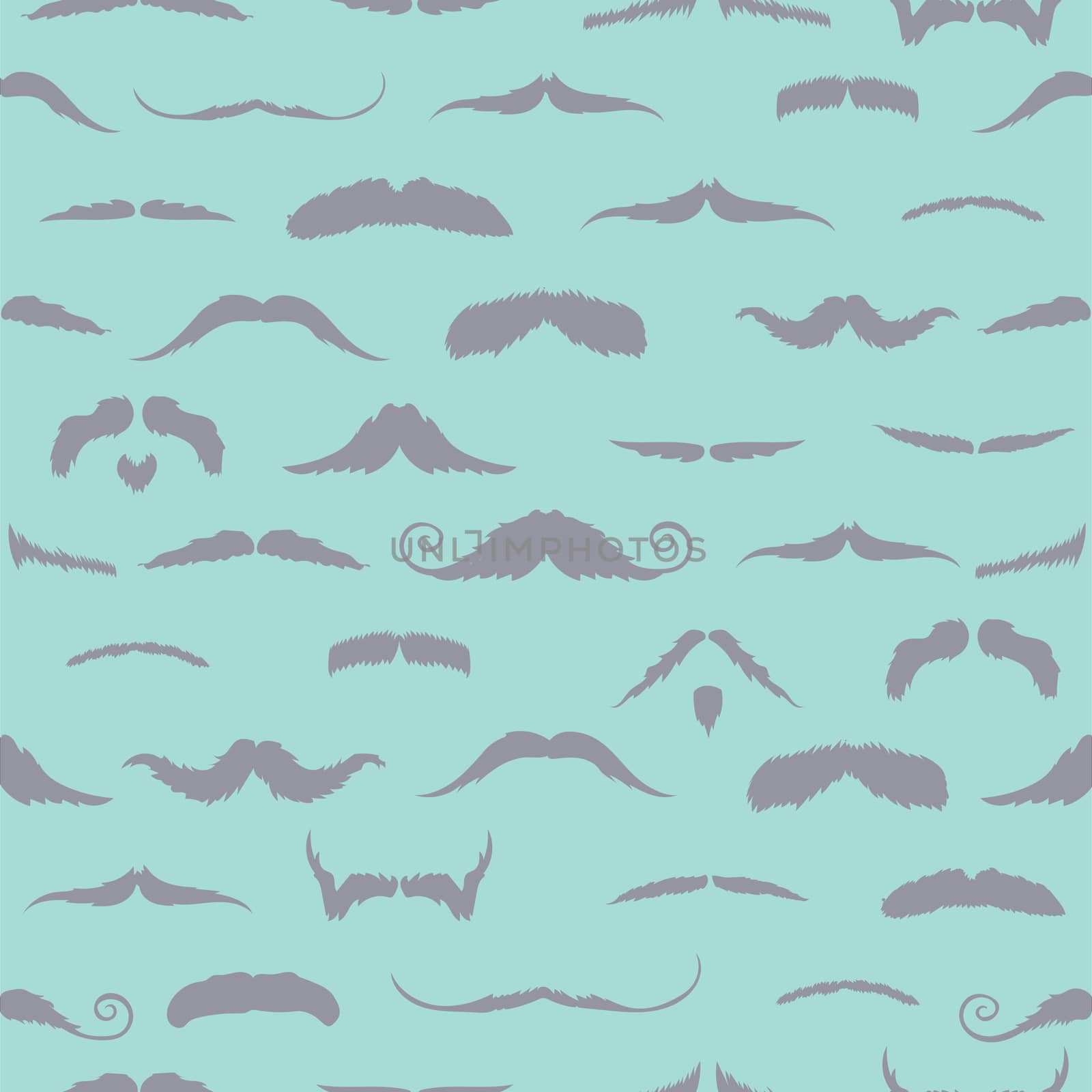 Composite image of mustaches on blue background