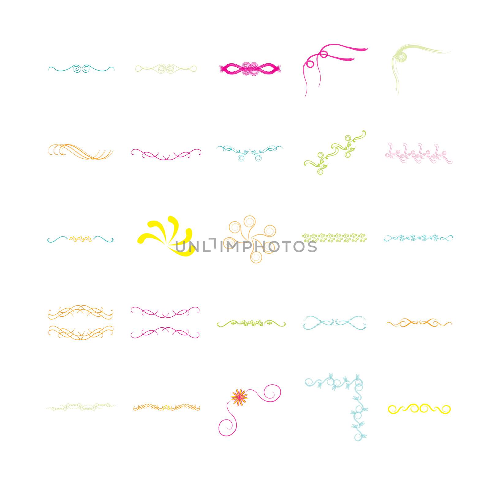 Vector icon set for designs on white background