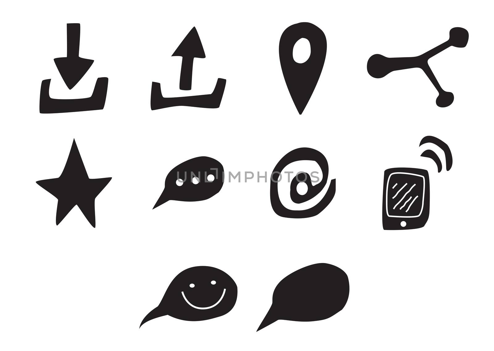 Vector icon set for communication by Wavebreakmedia