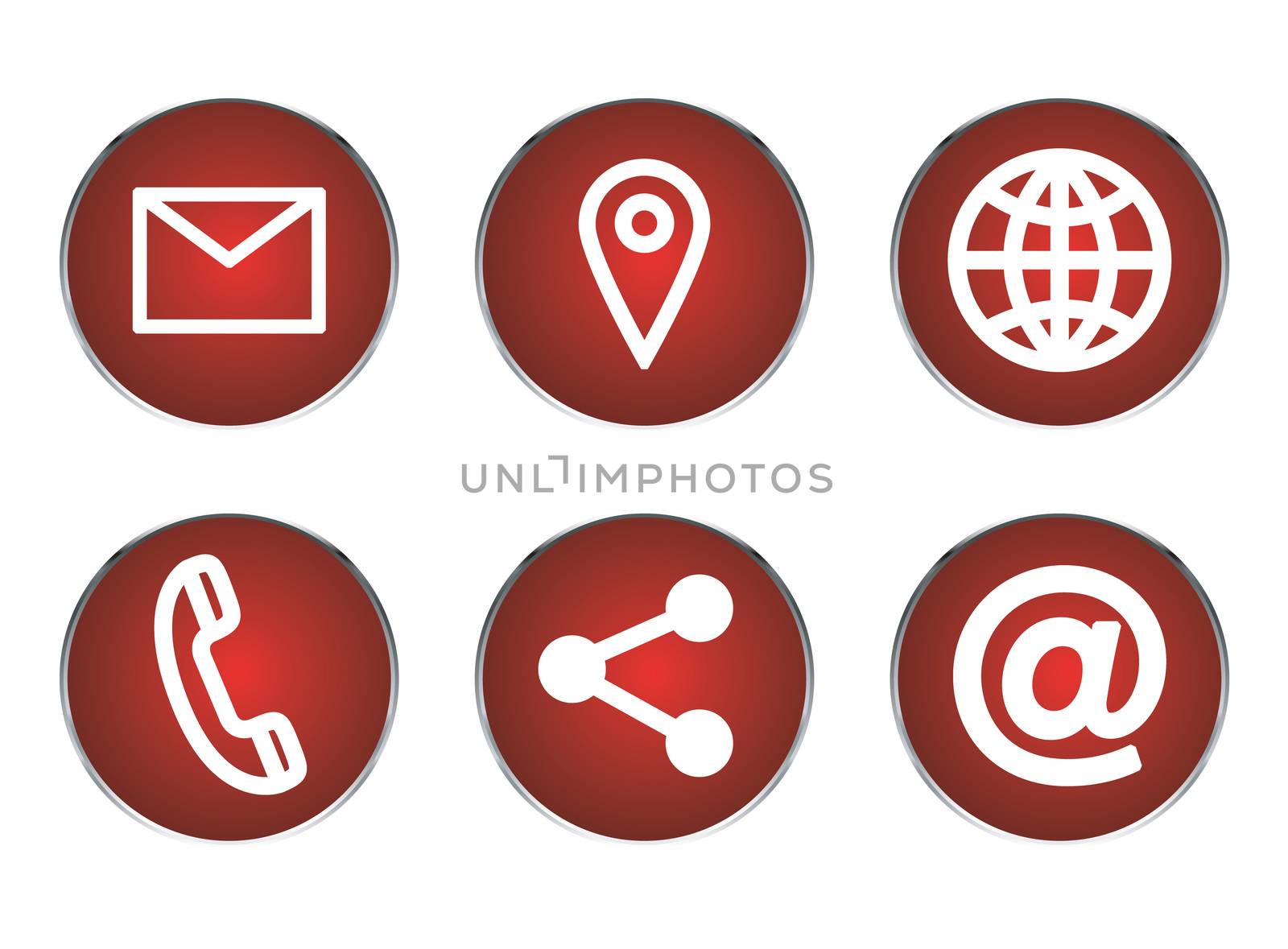 Various vector icons of communication by Wavebreakmedia