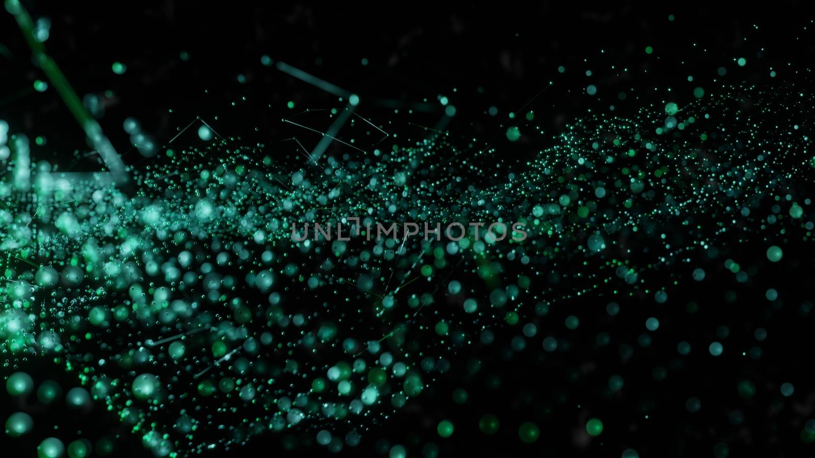 Plexus of abstract glow dots by cherezoff