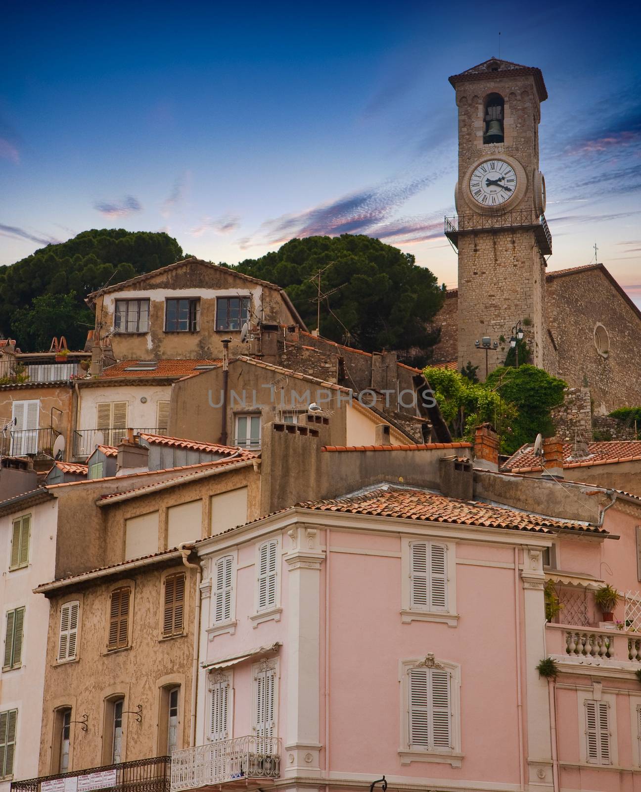 Clock Tower Above Cannes Apartments by dbvirago