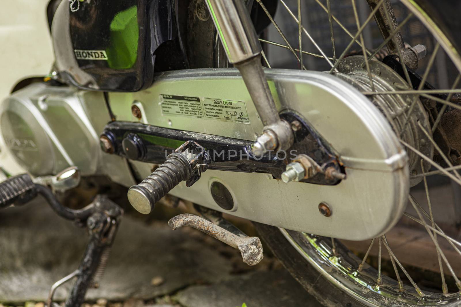 Detail of the transmission of a vintage scooter by pippocarlot
