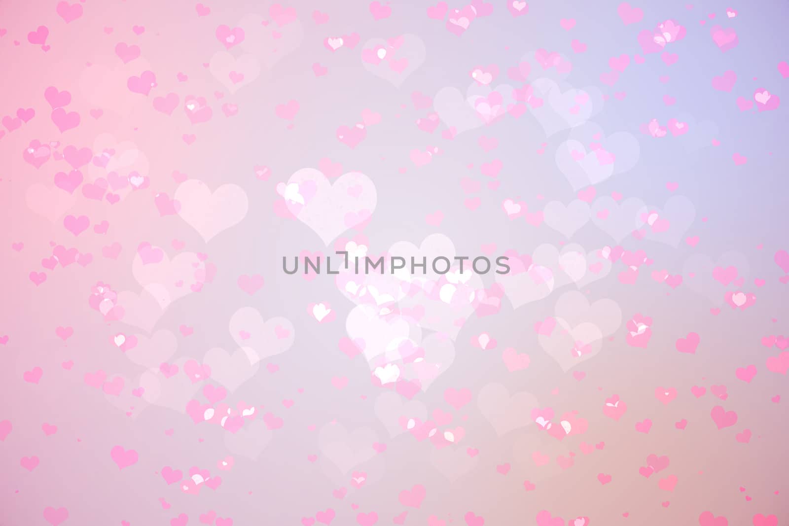 Digitally generated girly heart design in pink